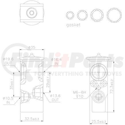 999396 by NISSENS - Air Conditioning Expansion Valve