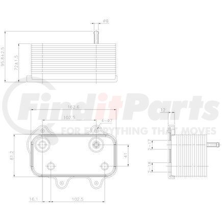 90753 by NISSENS - Engine Oil Cooler