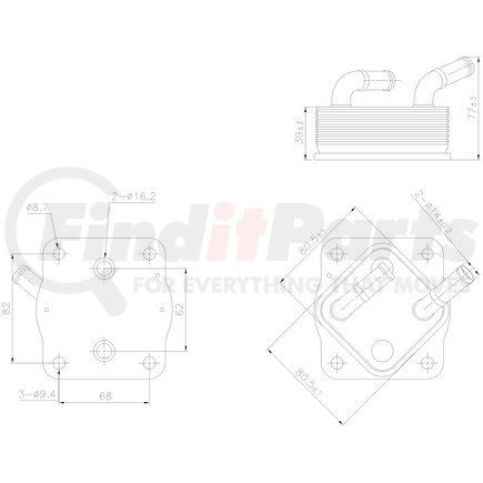 91378 by NISSENS - Engine Oil Cooler