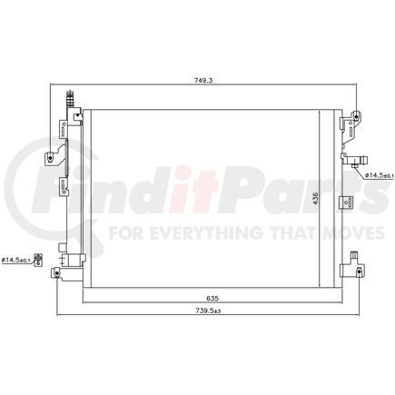 940089 by NISSENS - Air Conditioning Condenser and Receiver Drier Assembly