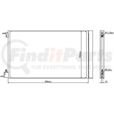 940124 by NISSENS - Air Conditioning Condenser/Receiver Drier Assembly