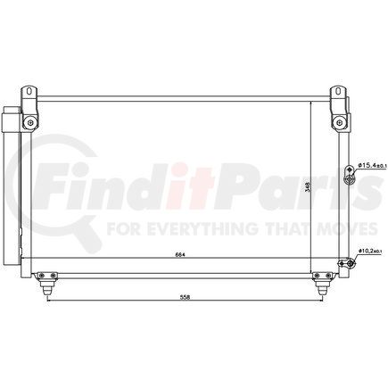 940191 by NISSENS - Air Conditioning Condenser/Receiver Drier Assembly