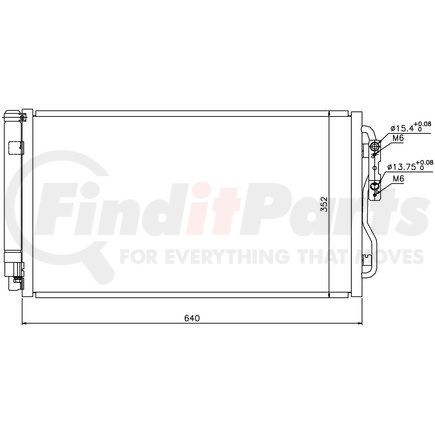 940236 by NISSENS - Air Conditioning Condenser/Receiver Drier Assembly