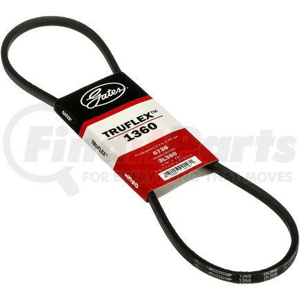 1360 by GATES - Truflex FHP Low Horse-Power V-Belt