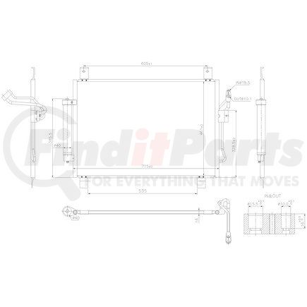 940836 by NISSENS - Air Conditioning Condenser