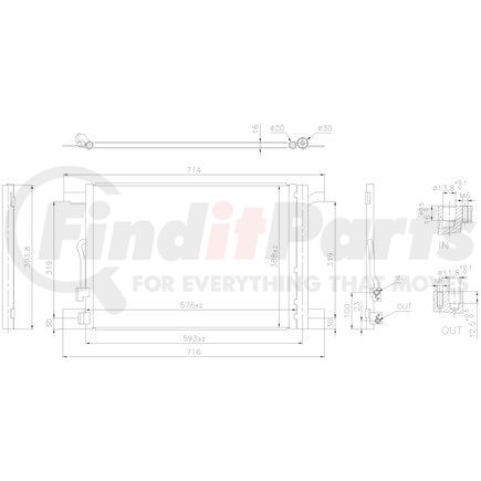 940870 by NISSENS - Air Conditioning Condenser and Receiver Drier Assembly