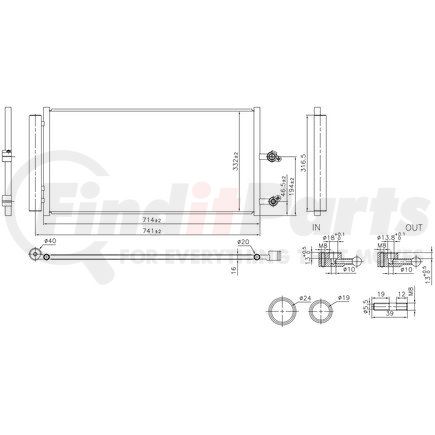 941291 by NISSENS - Air Conditioning Condenser and Receiver Drier Assembly