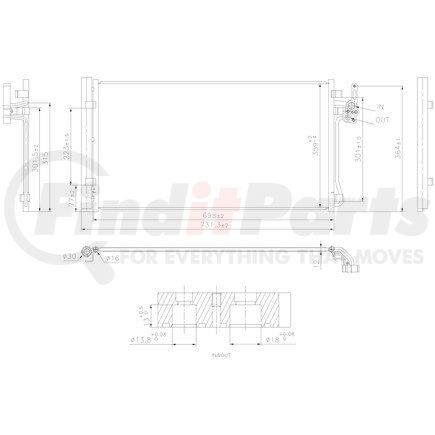 941286 by NISSENS - Air Conditioning Condenser/Receiver Drier Assembly