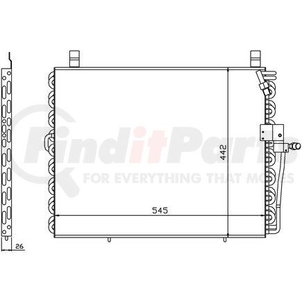 94176 by NISSENS - Air Conditioning Condenser