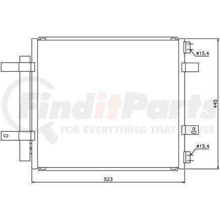 94866 by NISSENS - Air Conditioning Condenser/Receiver Drier Assembly