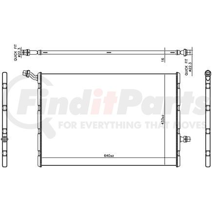 606292 by NISSENS - Intercooler Heat Exchanger