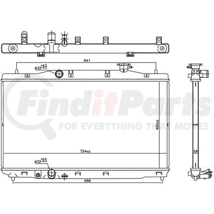 606294 by NISSENS - Radiator