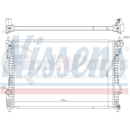 606536 by NISSENS - Radiator