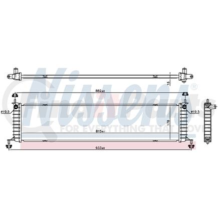 606915 by NISSENS - Drive Motor Inverter Cooler