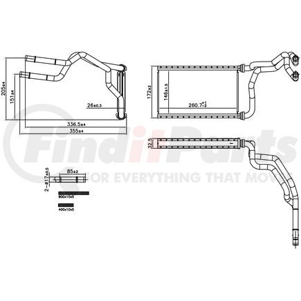 707300 by NISSENS - HVAC Heater Core