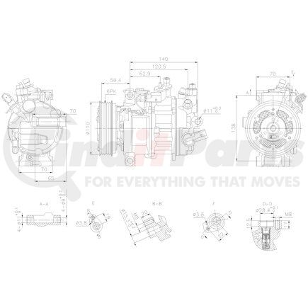 890944 by NISSENS - Air Conditioning Compressor with Clutch