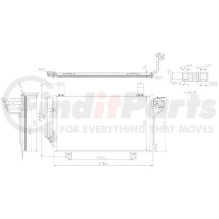 941202 by NISSENS - Air Conditioning Condenser/Receiver Drier Assembly