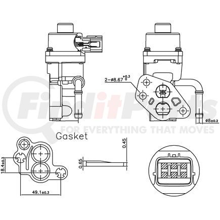 98168 by NISSENS - EGR Valve