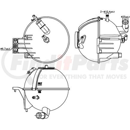 996296 by NISSENS - Engine Coolant Reservoir