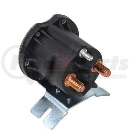 634-1261-212 by TROMBETTA - PowerSeal DC Contactor Solenoid - Grounded, 12V, L Bracket Curved Narrow, Intermittent Duty