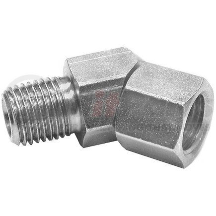 1304140 by BUYERS PRODUCTS - Hydraulic Coupling / Adapter - 1/4 in.Male, 45 Degree Female