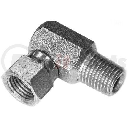 1304315 by BUYERS PRODUCTS - Hydraulic Coupling / Adapter - 1/4in x 90 Degree, Swivel Adapter