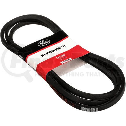 B138 by GATES - Hi-Power II Classical Section Wrapped V-Belt