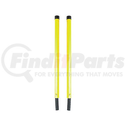 1308150 by BUYERS PRODUCTS - Bumper Guide, 1-5/16x24in. Fluorescent Yellow Oversized Bumper Marker Sight Rods