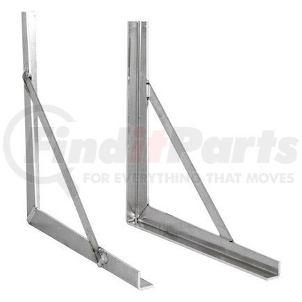 1701040 by BUYERS PRODUCTS - Truck Tool Box - Aluminum, Welded Brackets, 24 in. x 24 in.