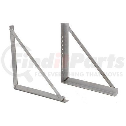 1701031 by BUYERS PRODUCTS - Tool Box Mounting Bracket - 18 in. x 18 in., Welded, Stainless Steel