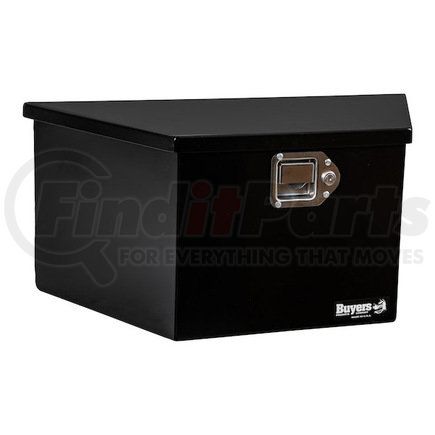 1701281 by BUYERS PRODUCTS - Truck Tool Box - Black, Steel, Trailer Tongue, 12 x 13.25 x 26/14 in.