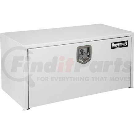 1702405 by BUYERS PRODUCTS - Truck Tool Box - White, Steel, Underbody, 18 x 18 x 36 in.