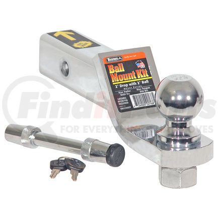 1803306LP by BUYERS PRODUCTS - 2in. Chrome Ball Mount Kit with 2in. Shank and 2in. Drop-Locking Hitch