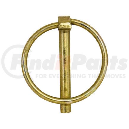 66010 by BUYERS PRODUCTS - Yellow Zinc Plated Hitch Pin - 7/16 Diameter x 1-3/4in. Long with Ring