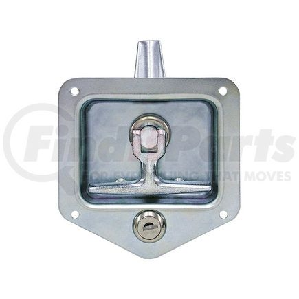 l8815 by BUYERS PRODUCTS - Truck Tool Box Latch - Stainless Steel, Single Point T-Handle Latch with Mounting Holes