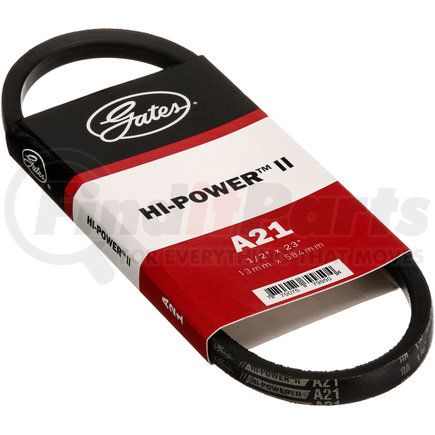 A21 by GATES - Accessory Drive Belt - Hi-Power II Classical Section Wrapped V-Belt
