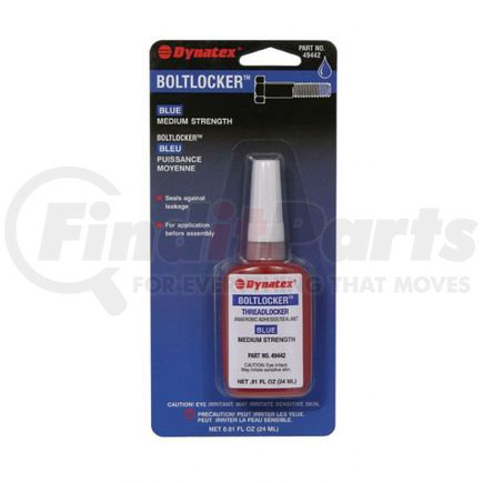 49442 by DYNATEX - Blue Medium Strength Threadlocker - 24ml Bottle - Carded