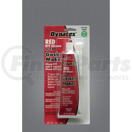 49202 by DYNATEX - Red - High Temp RTV Silicone Gasket Maker L/V 3Oz. Tube