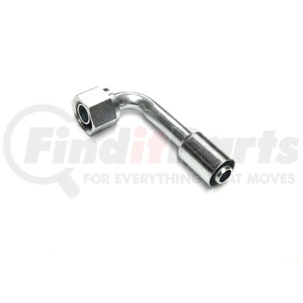 75712E-Z93 by WEATHERHEAD - Eaton Weatherhead 757 E Series Crimp Hose Fittings Bumped Tube O-Ring Female Swivel 90 Tube Elbow