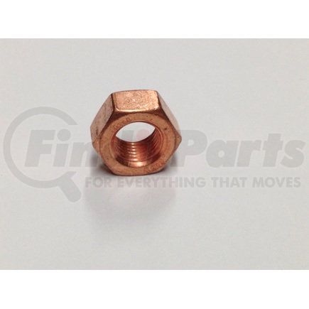 0410 by PAI - Nut - M12 x 1.25 Thread Size x 18 Flats x 8 mm Height, Copper Plated