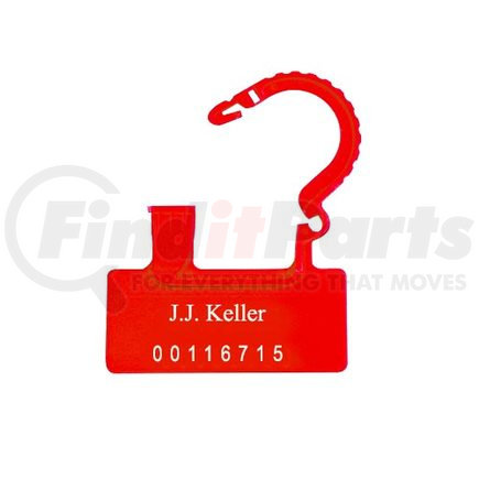 JJ Keller 49050 Plastic Padlock Security Seal - 2.75" Red - Stock