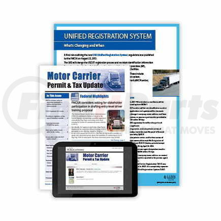 20385 by JJ KELLER - Motor Carrier Permit & Tax Update - Print, 1-Yr. Subscription