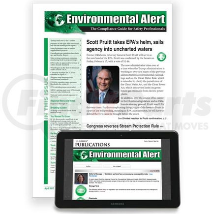 20961 by JJ KELLER - Environmental Alert: The Compliance Guide for Safety Professionals - Print, 1-Yr. Subscription