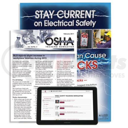 20551 by JJ KELLER - OSHA Safety Training Newsletter - Print & 1 Poster per Month, 1-Yr. Subscription