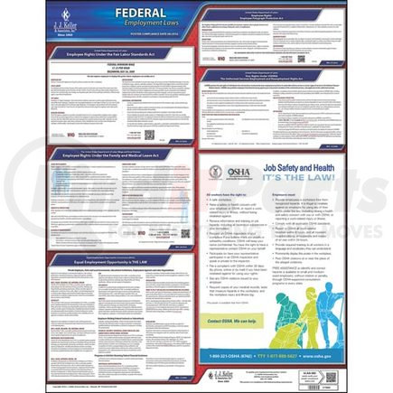 37989 by JJ KELLER - Federal Labor Law Poster with FMLA Notice ...