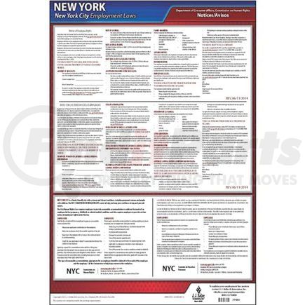 39480 by JJ KELLER - New York City Pregnancy Discrimination and Sick Time Poster - Laminated Poster