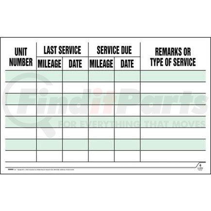 40464 by JJ KELLER - Maintenance Wall Chart - 40" x 26"