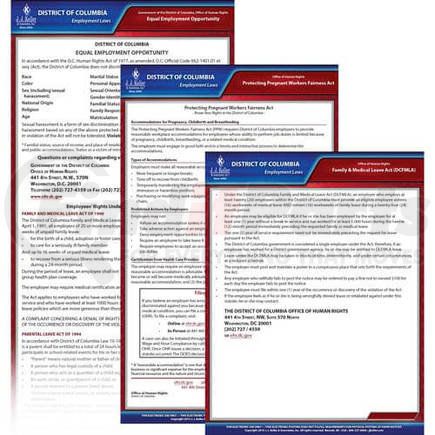 JJ Keller 25002 District of Columbia & Federal Electronic Labor Law Poster Management Service - Basic 1-Year Electronic