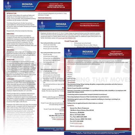 JJ Keller 25099 Indiana & Federal Electronic Labor Law Poster Management Service - Basic 1-Year Electronic Poster Management