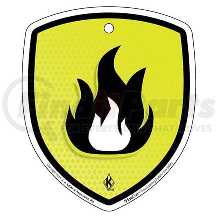 43821 by JJ KELLER - EyeCue Tags: Fire Safety Fire Hazard Reminder - Window Clings, 4" x 5" (5-Pack)